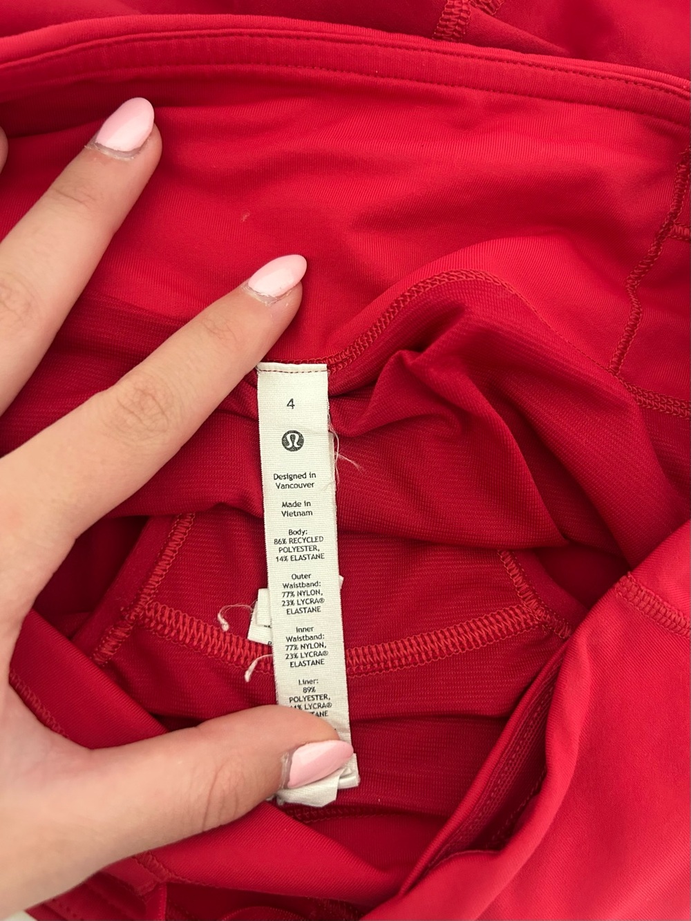 lululemon athletica Women’s Crimson Athletic Shorts - Picture 3 of 4